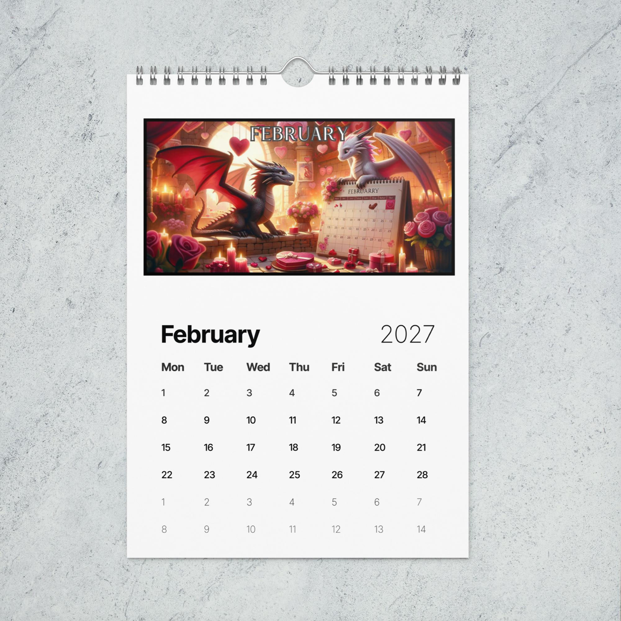 Dragons of unity Wall calendar (2027)