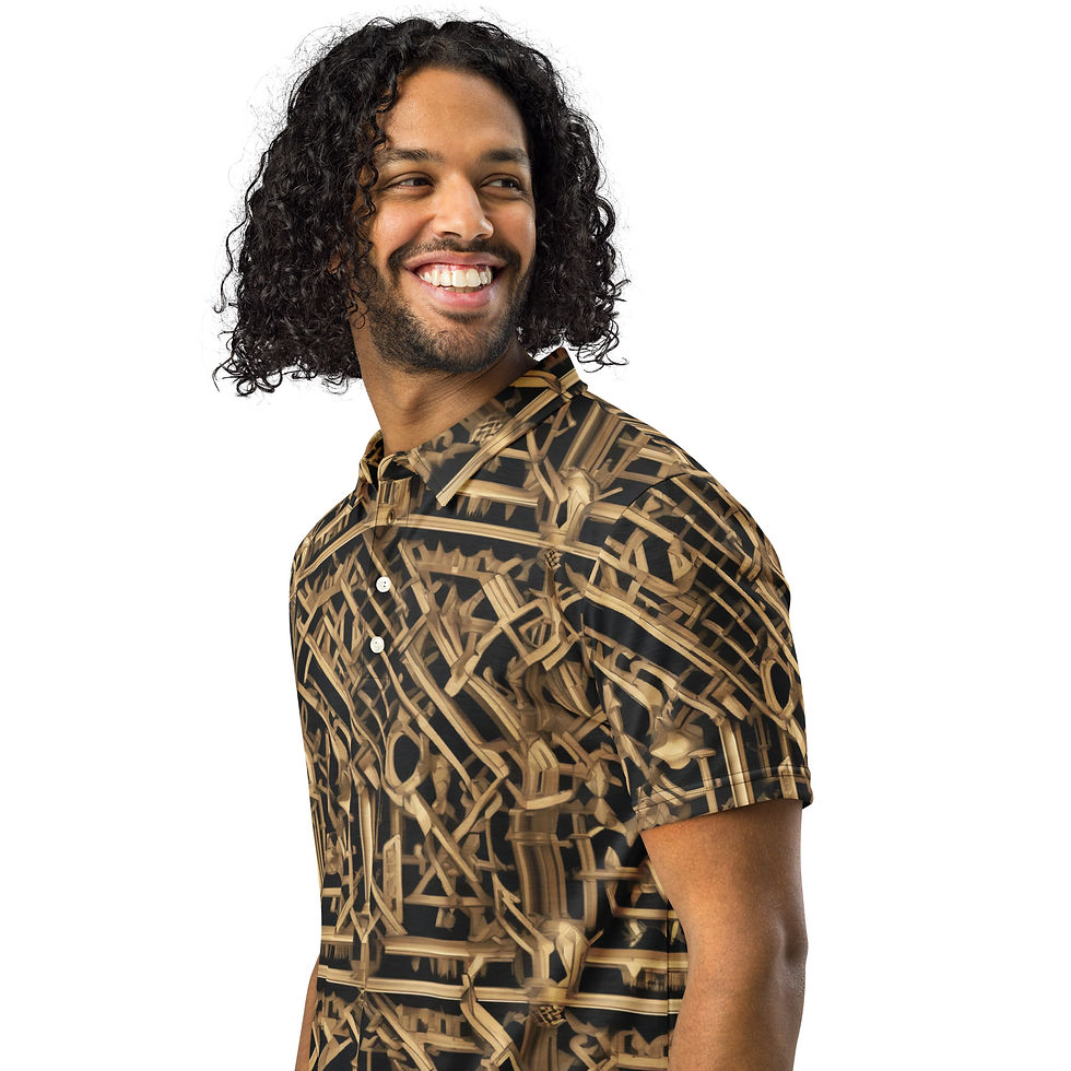 Thumbnail: Gold Men’s slim fit polo