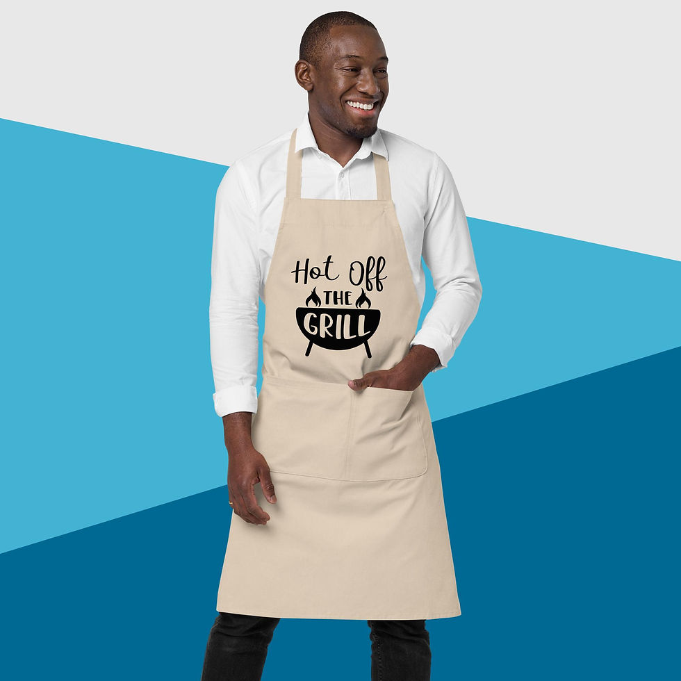 Thumbnail: Hot off the grill Organic cotton apron