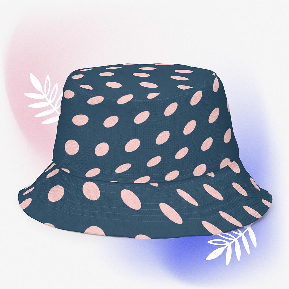 Thumbnail: Spotty Reversible bucket hat