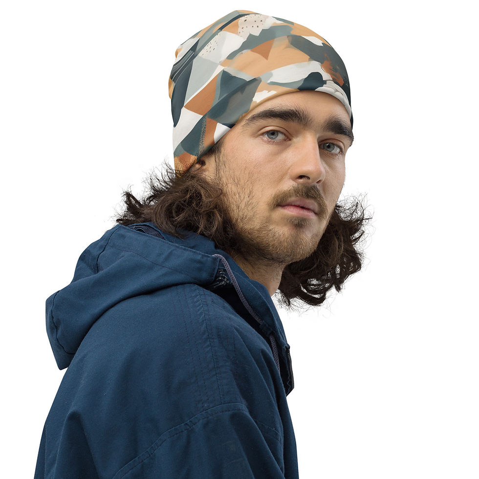 Thumbnail: Mountain Clouds All-Over Print Beanie