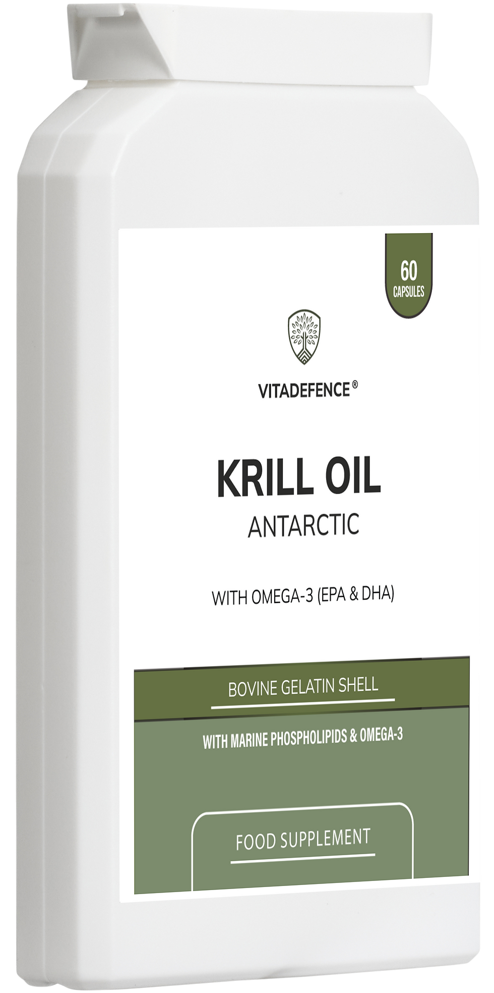 Thumbnail: Krill Oil Antarctic | 500 mg with EPA, DHA & Astaxanthin – 60 Softgels
