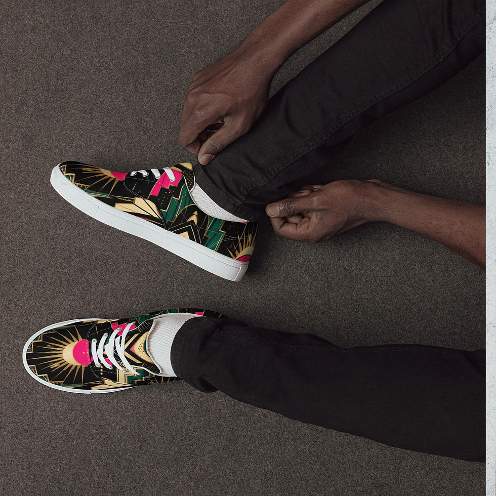 Thumbnail: Dazzle Men’s lace-up canvas shoes