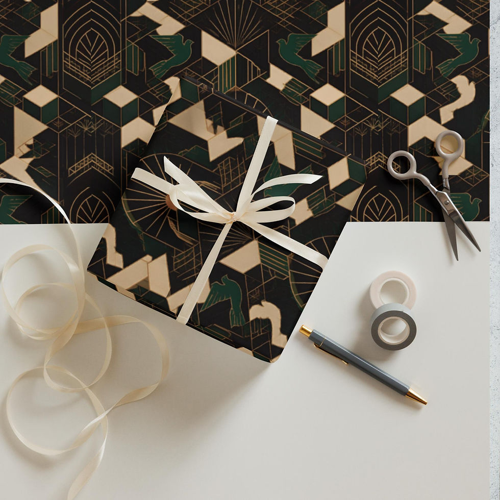 Thumbnail: Art deco twist Wrapping paper sheets