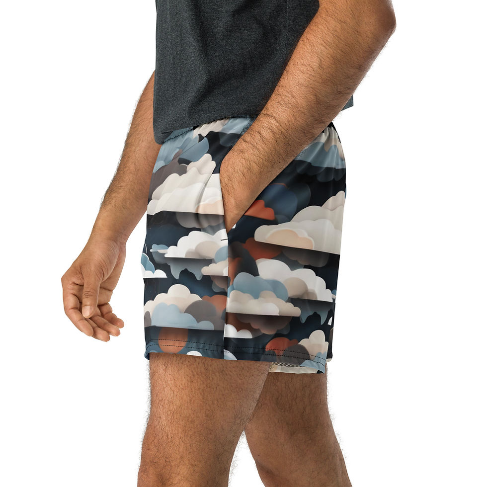 Thumbnail: Storm clouds Unisex Athletic Shorts