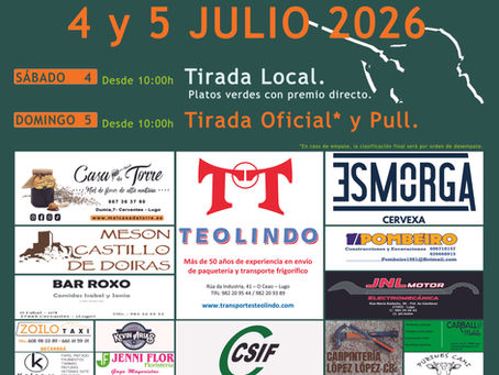 TIRO Ó PRATO DUMIA, 4 e 5 de xullo.
