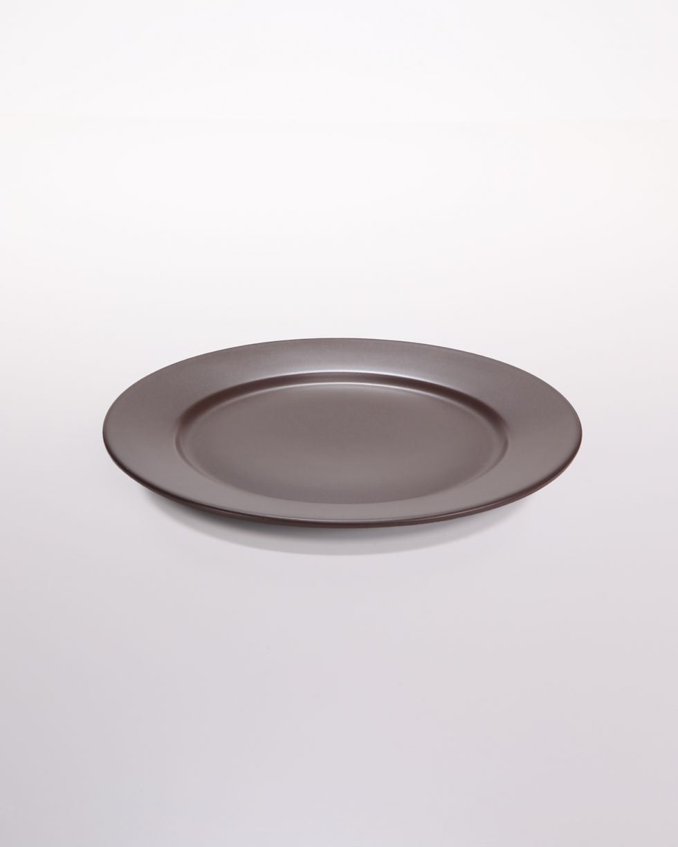 Thumbnail: DE TERRA - PLATE 11"  l 28CM  - DARK BROWN