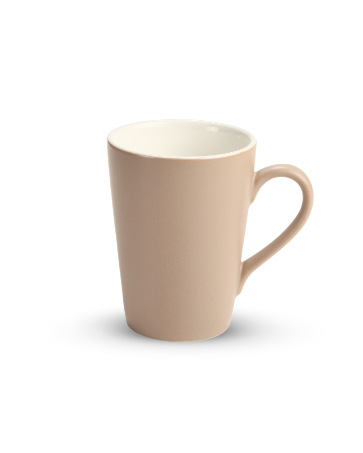 DE TERRA - V SHAPE MUG 270ML l 8 x 10.5CM - SANDY KHAKI