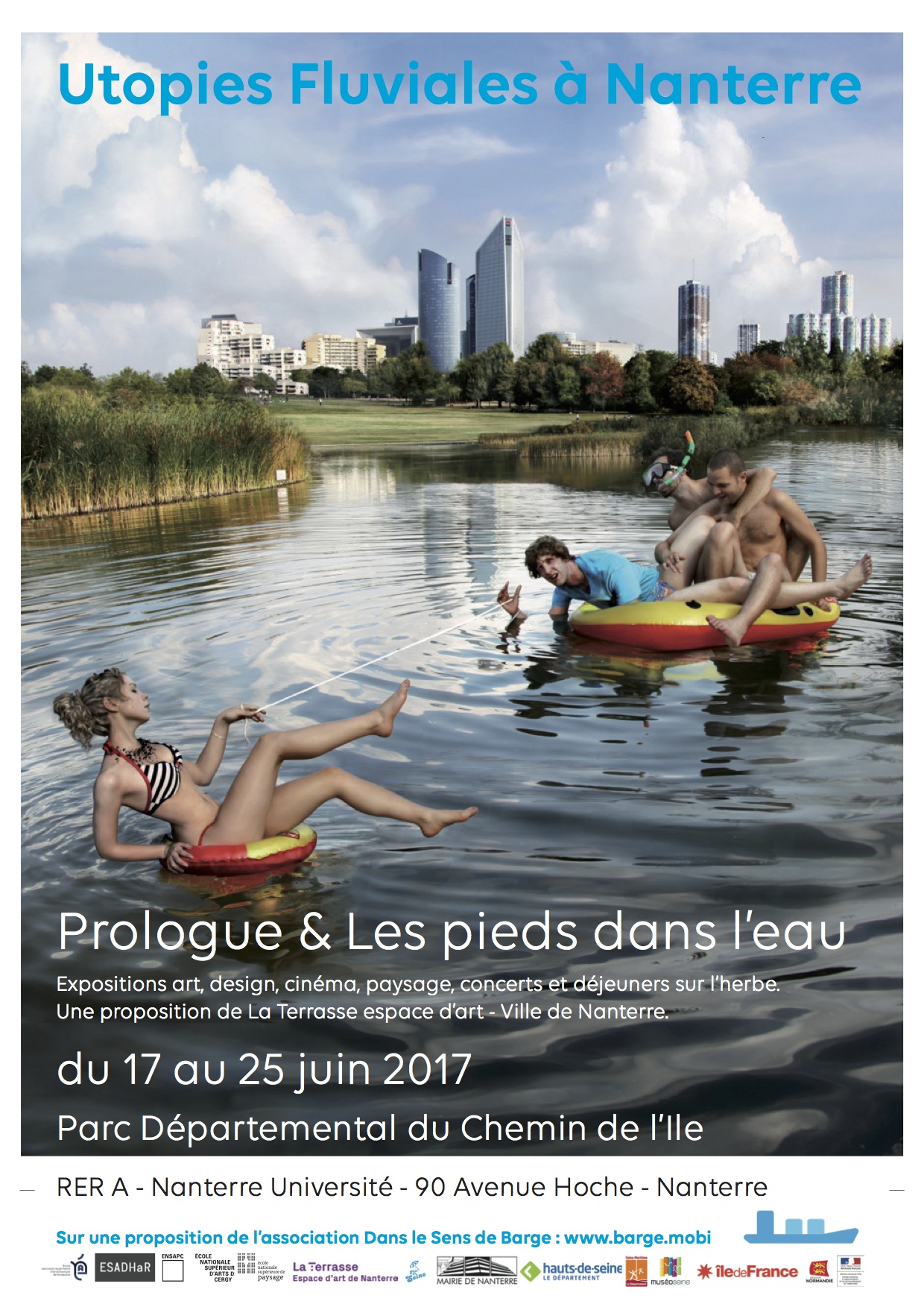 Affiche Utopies fluviales suite Nanterre