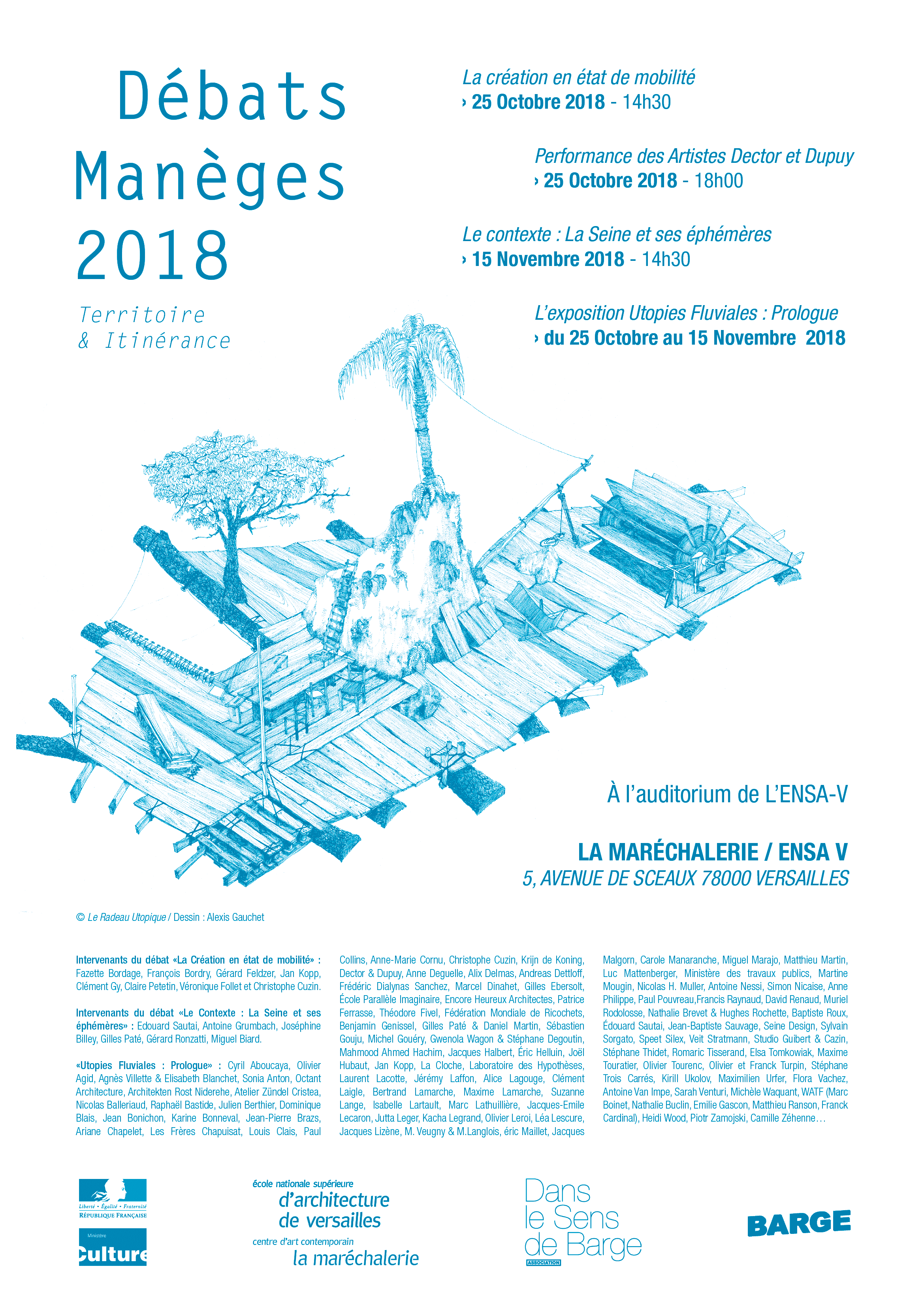 Affiche Utopies fluviales ENSAV