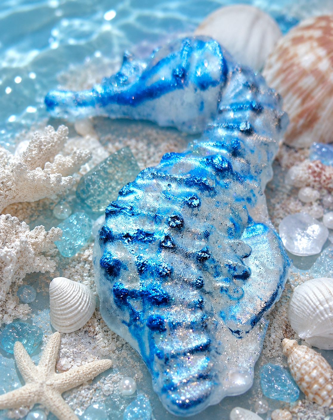 Seahorse Serindipity Soap - Blue ocean scent