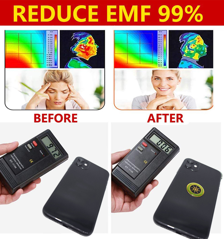 Miniatura: Quantum Anti Radiation Shield 5G EMF Protection - Phones Laptops - 12 Stickers