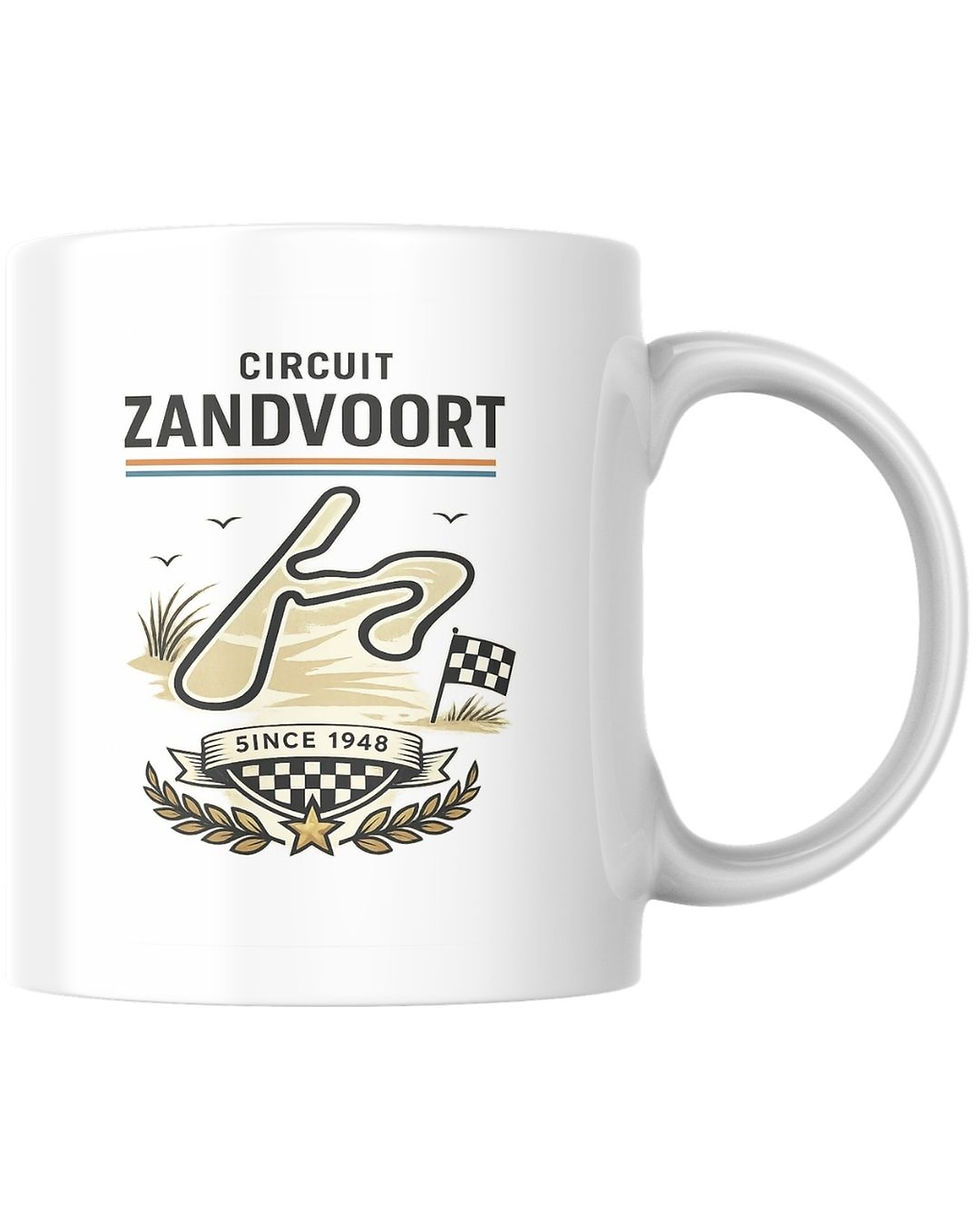 Keramische Circuit Zandvoort mok tijdloos F1 cadeau zonder datum motorsport
