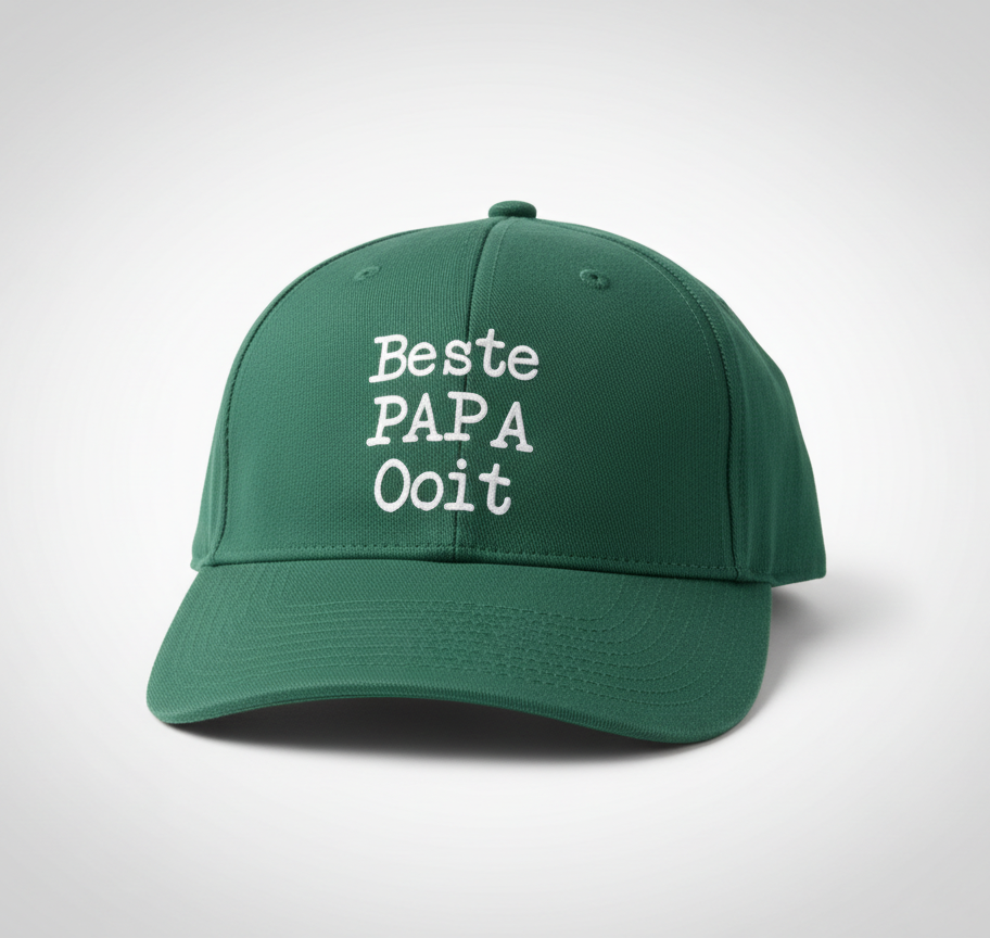 Groene pet met 'Beste PAPA Ooit'