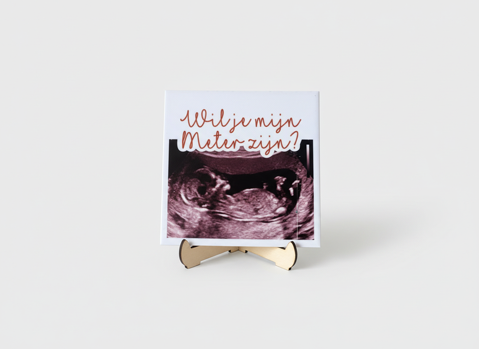 Tegeltje wil je mijn meter peter zijn zwangerschap