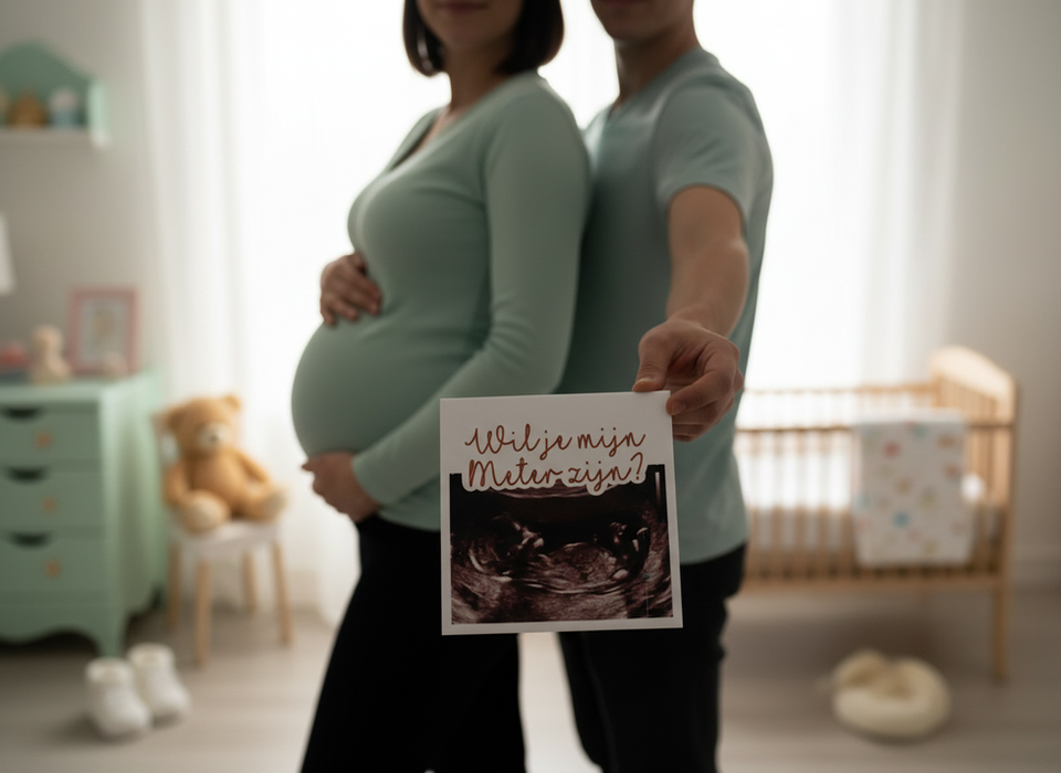 Tegeltje wil je mijn meter peter zijn echo foto cadeau