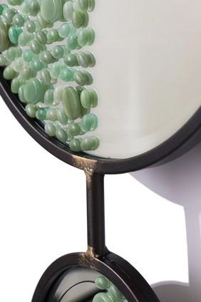 Aline Erbeia, designer, architecte d'intérieur, Paris, Genève, International, France, Suisse, Mobilier sur mesure, miroirs, pierre semi précieuse, objets décoratifs, the precious energy