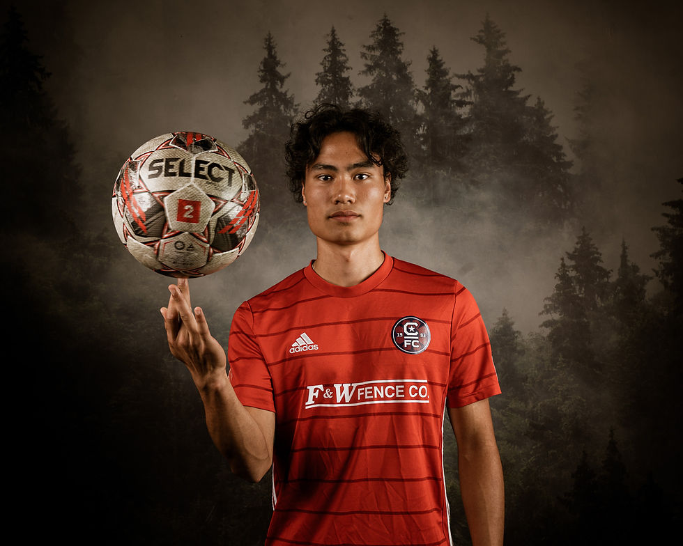 Krisna LaFrance ('25), who led the Bearcat men's squad in goals in the 2024 season, played for CFC. Photo courtesy of Krisna LaFrance.