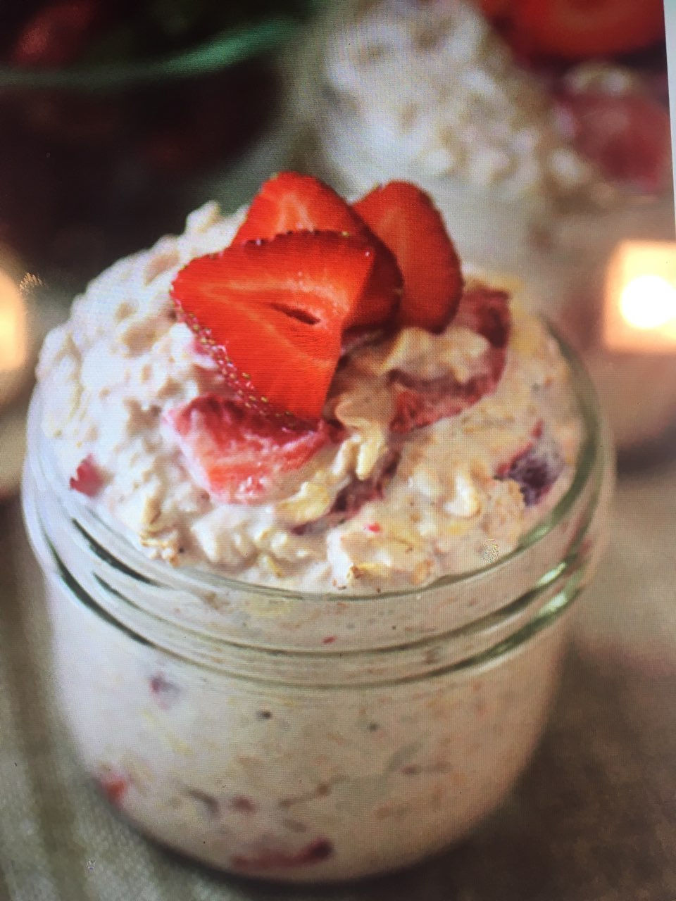 Strawberry Shortcake Overnight Oats