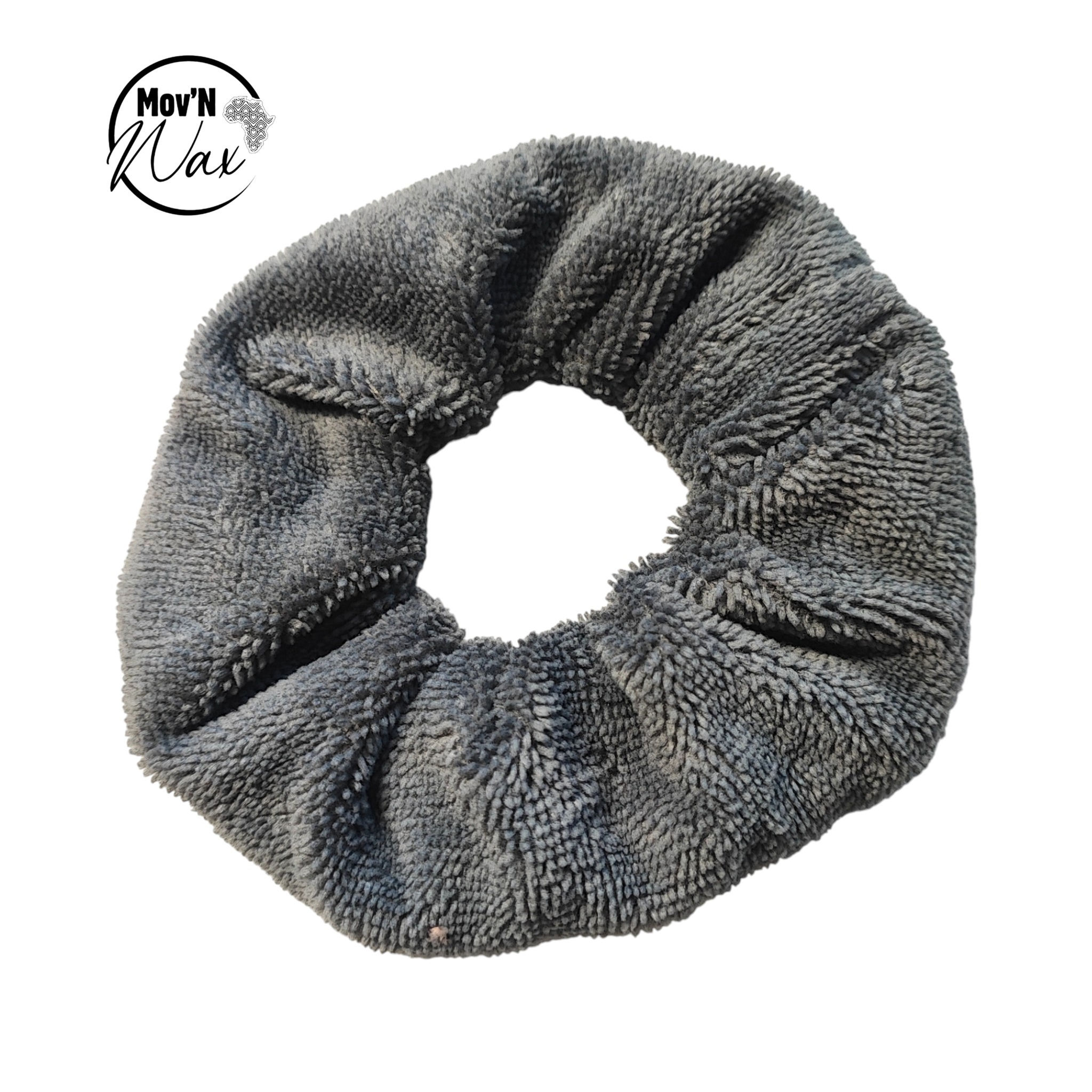 Chouchou éponge bambou gris