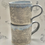 Thumbnail: Antique lace warm grey hand built mug