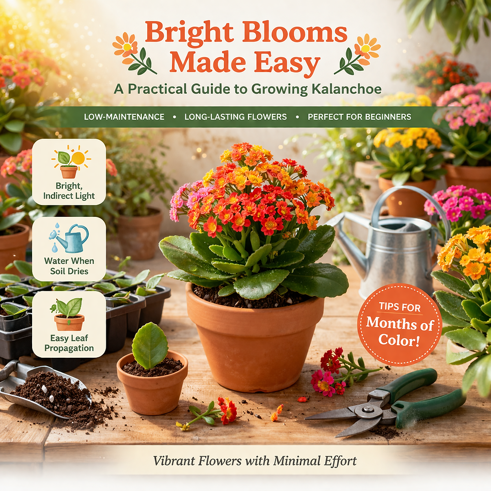 Bright Blooms Made Easy: A Practical Guide to Growing Kalanchoe