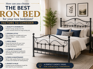 How can you choose the best iron bed for your new bedroom? Factors to consider