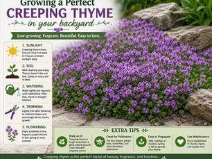 Growing a perfect creeping thyme plant in your backyard