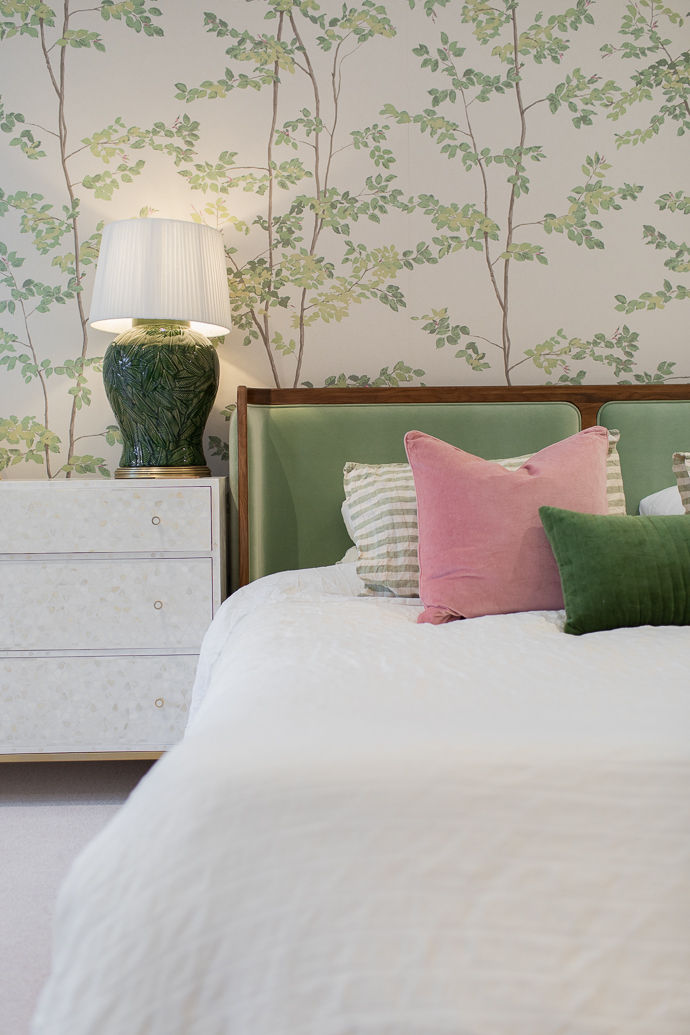 soho home emperor bed and lewis and wood beech wallpaper