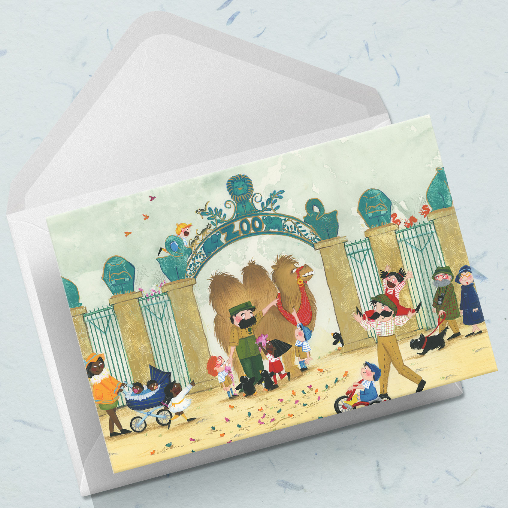 Greeting Card - A Day At The Zoo
