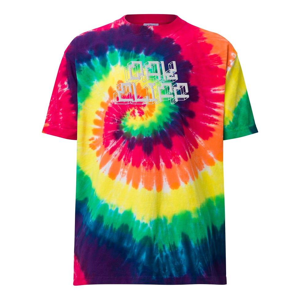 Thumbnail: Oak Cliff Embroidered Oversized Tie-Dye Shirt