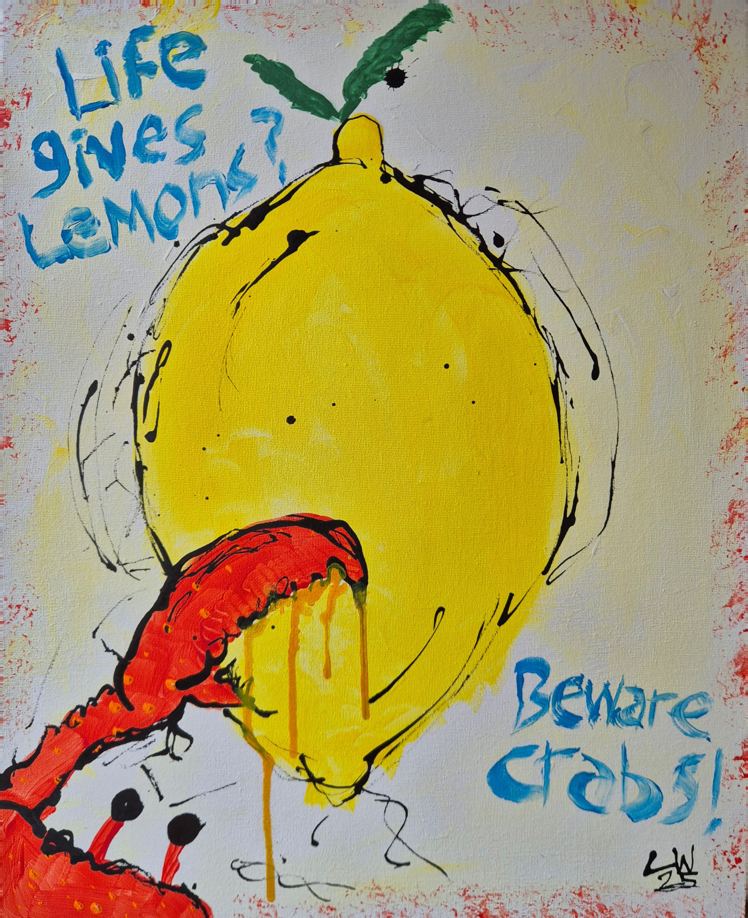Life Gives You Lemons Crab Poster