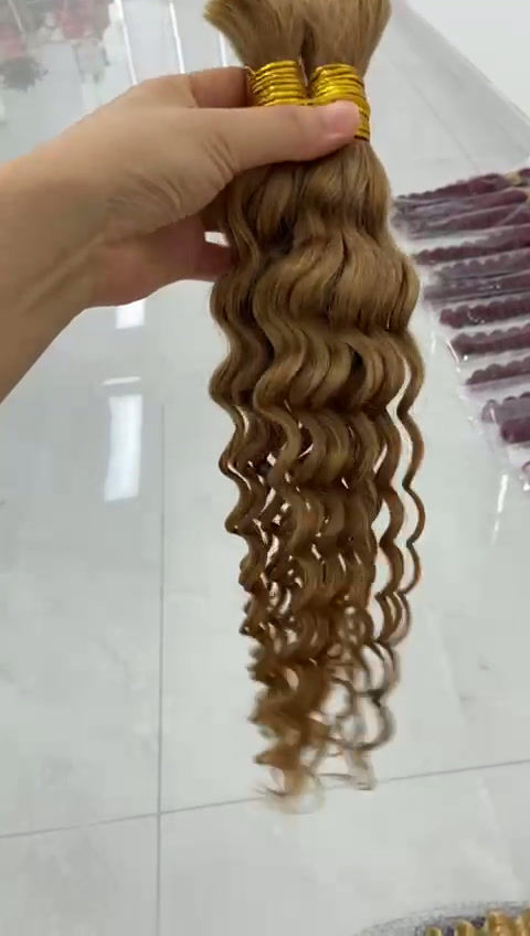 Thumbnail: 18inches CT 100% human hair Curly  ! Deep wave 100gram .