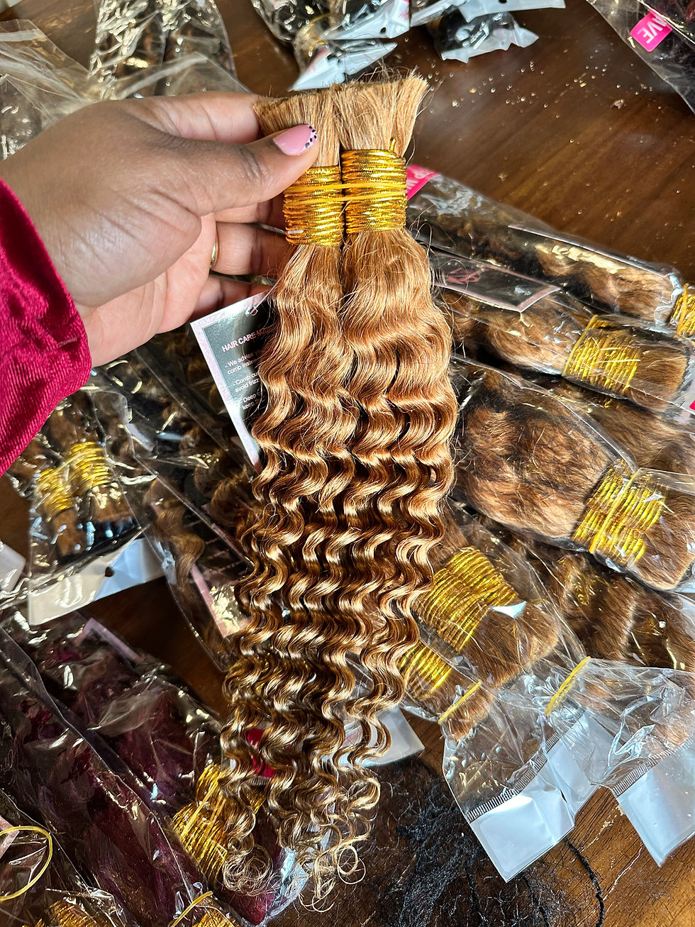 Thumbnail: 18inches CT 100% human hair Curly  ! Deep wave 100gram .