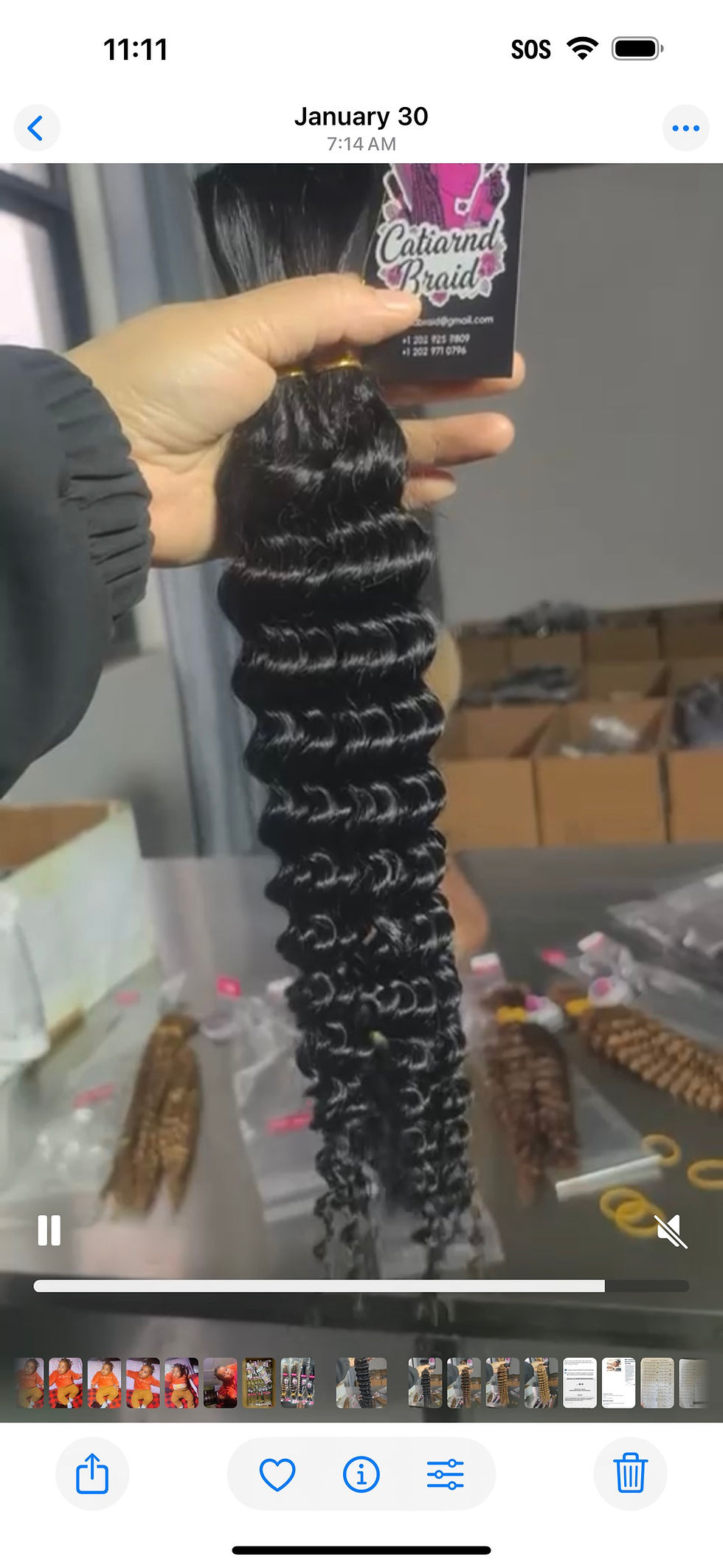 Thumbnail: boho curls 20inches 100% human hair