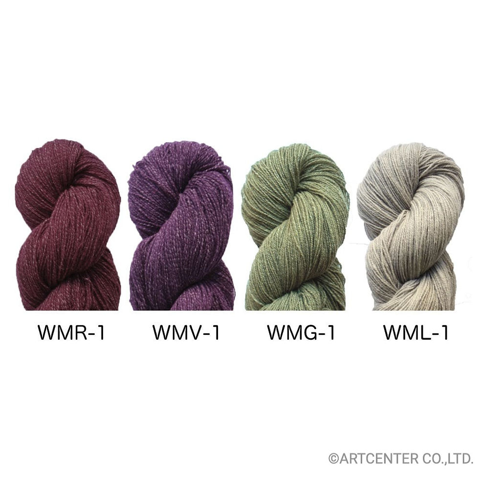 手織り・手編み糸「紡毛モク糸」