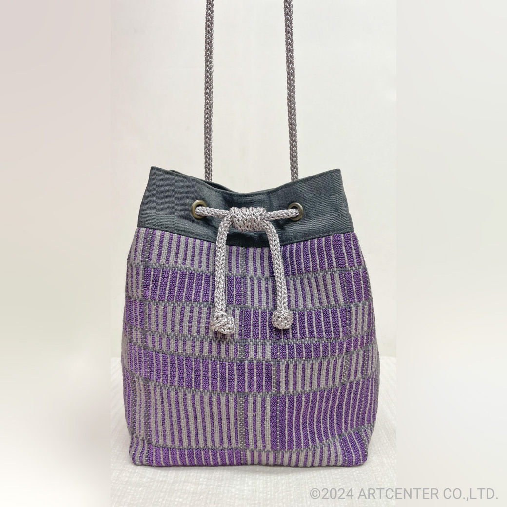 ブロック織のバッグA