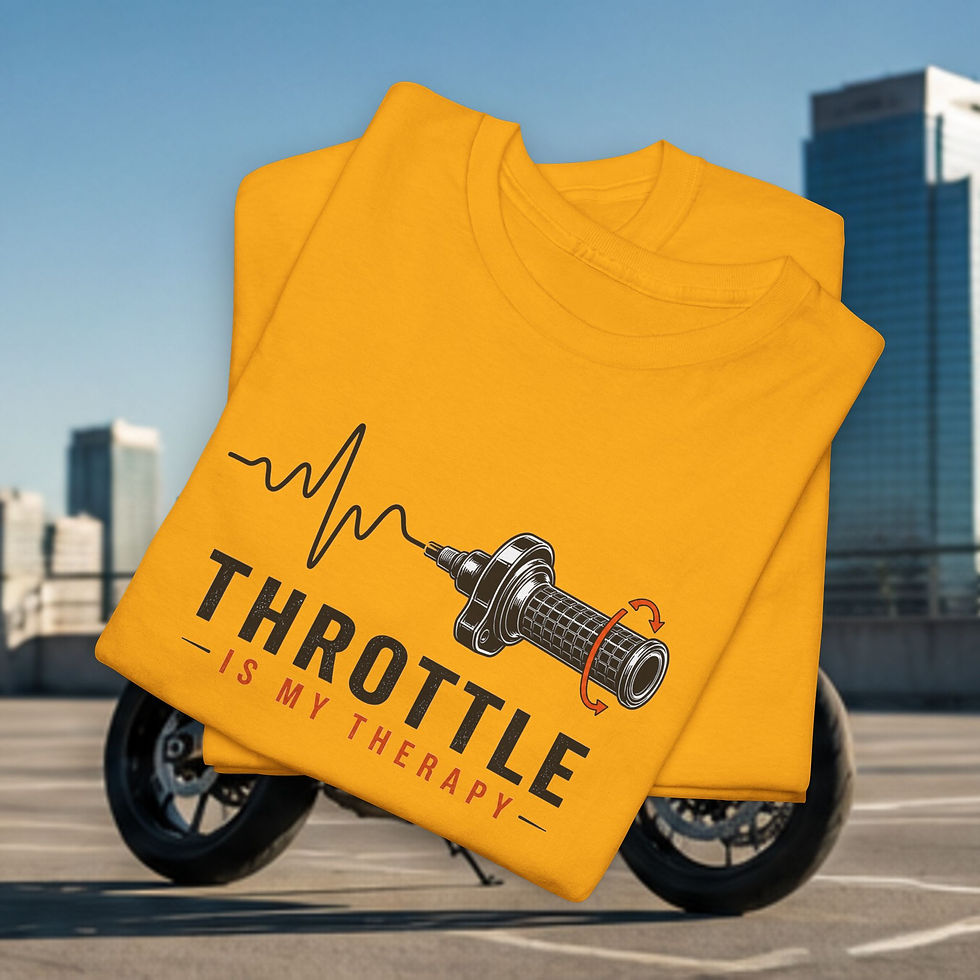 Thumbnail: Throttle Is My Therapy — T‑Shirt 