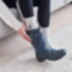 for walking or keeping your toes warm at night these lovely light grey cosy socks have a hare/rabbit design