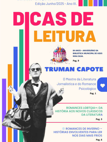 Dicas de Leitura de Junho/2025