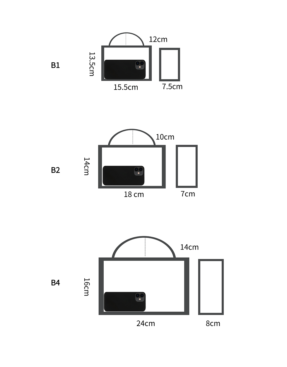 Thumbnail: Landscape Style Paper Gift Bags with Ribbon Handles (50pcs)