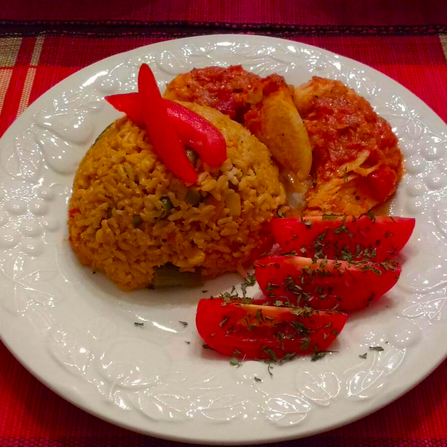 Jollof Coconut Brown Rice - Made with Blessing's Foods Jollof Rice Seasoning Mix!