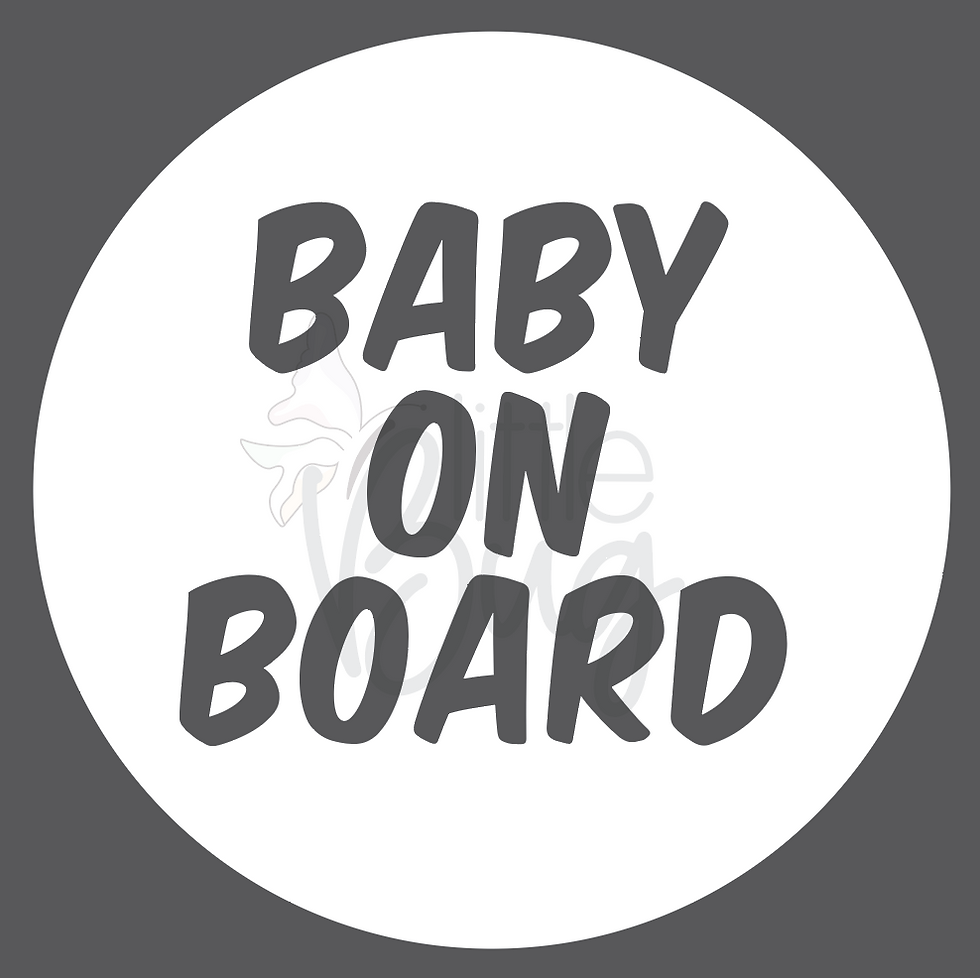 Thumbnail: Baby on Board Sticker