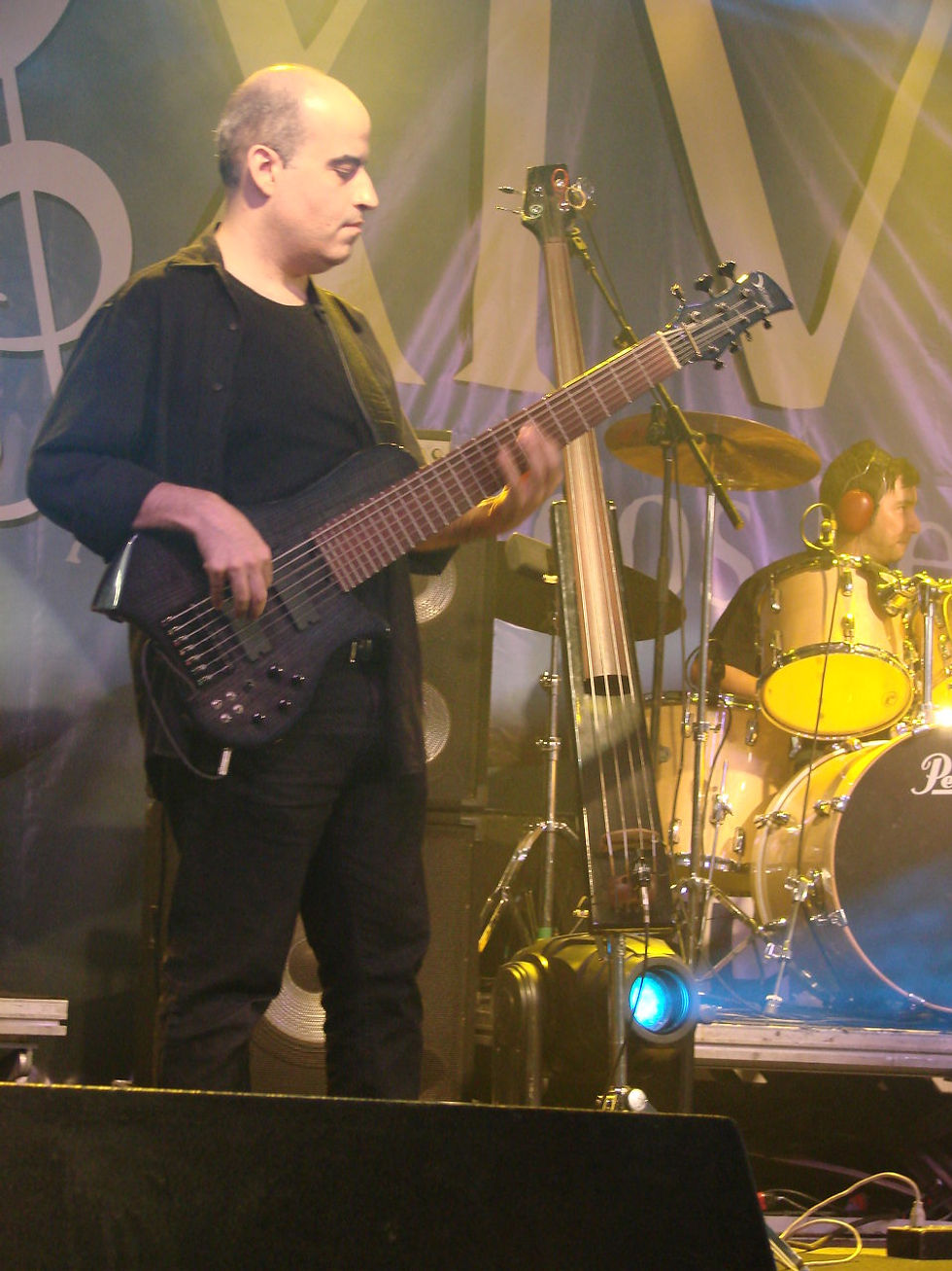 On stage