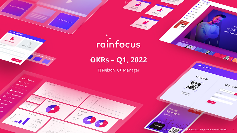 OKRs -- Q1, 2022