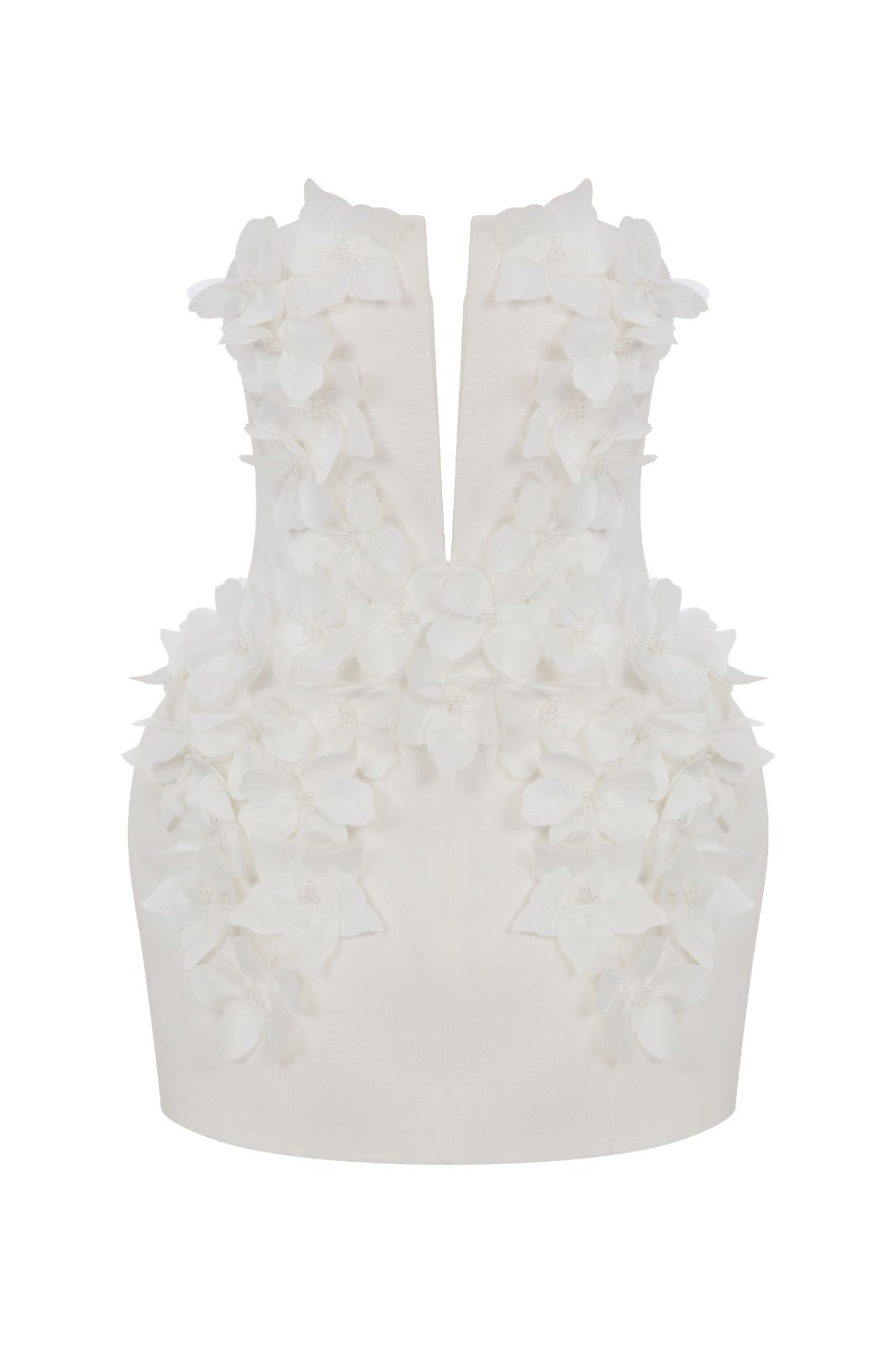 Flora Strapless V Neck/Mini Party Dress 