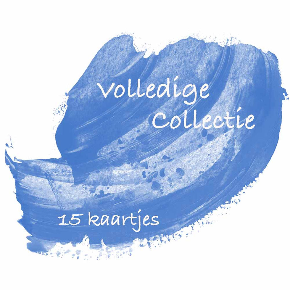 Volledige collectie houwkaartjes (15 stuks)