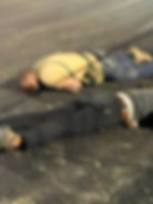 Dead bodies on the road