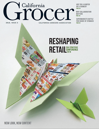 California Grocer redesign by Genevieve Buchanan