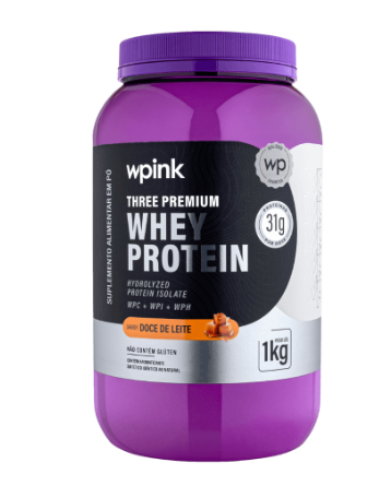 Miniatura: Whey Protein 3W - 1kg - Three Premium - WPink